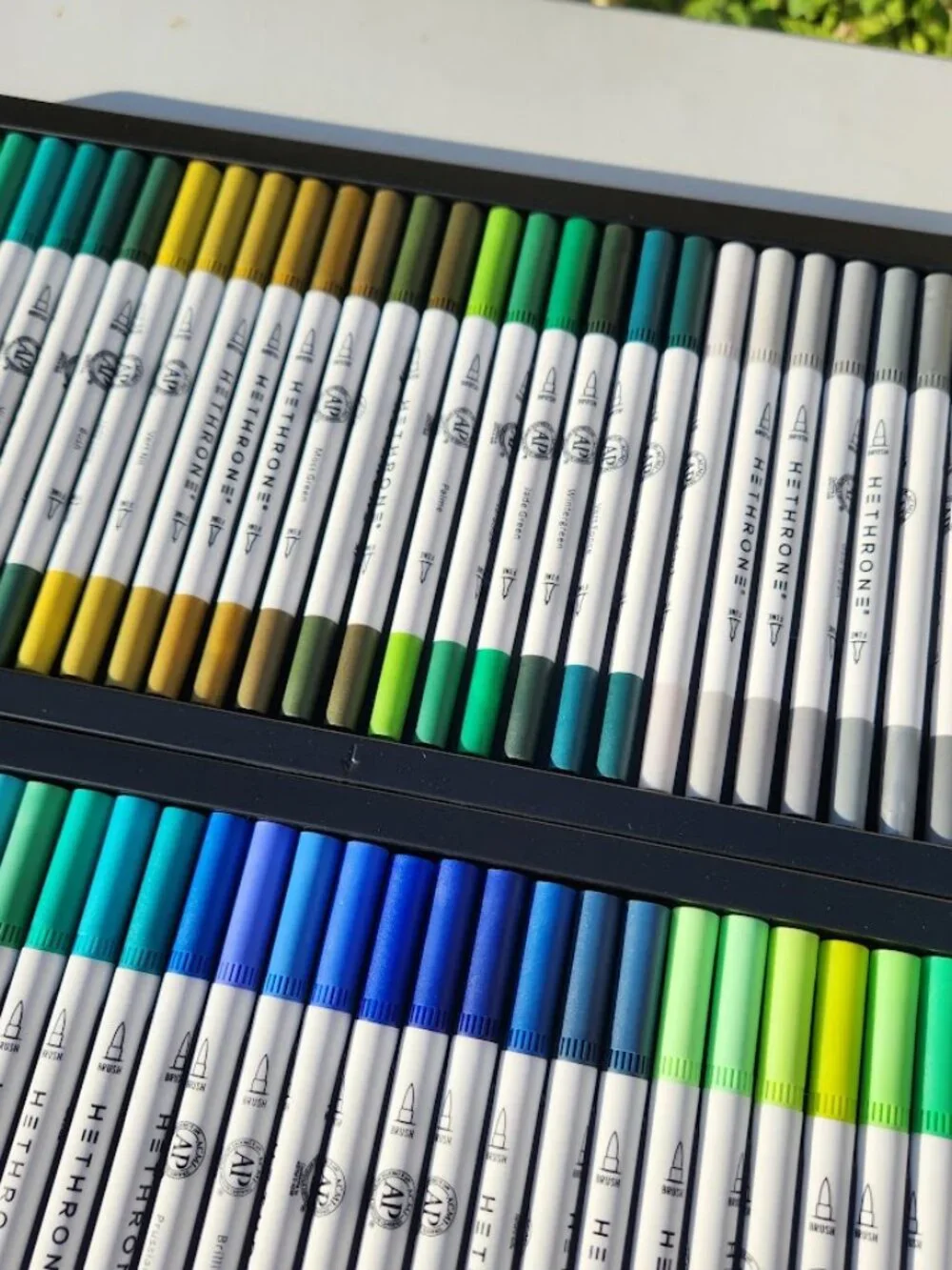 NEW 120 Colors Art Supplies Brush Markers Pens for Adult Coloring Books School D